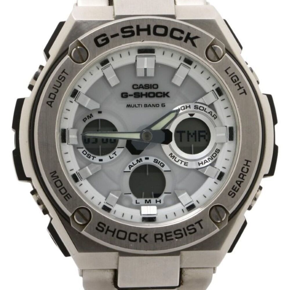CASIO G-SHOCK G-STEEL GST-W100 Series GST-W110D-7AJF White Silver Resin/Stain...